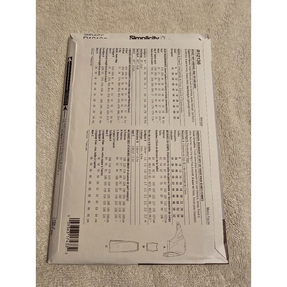 Simplicity R12133 R12134 R12135 R12136 Sewing - Picture 10 of 10